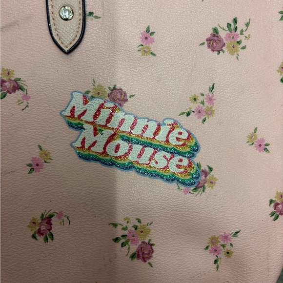 Coach x Disney Floral Minnie Mouse Pink Tote - Picture 2 of 6